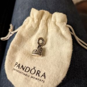 Pandora silver colosseum charm dangle